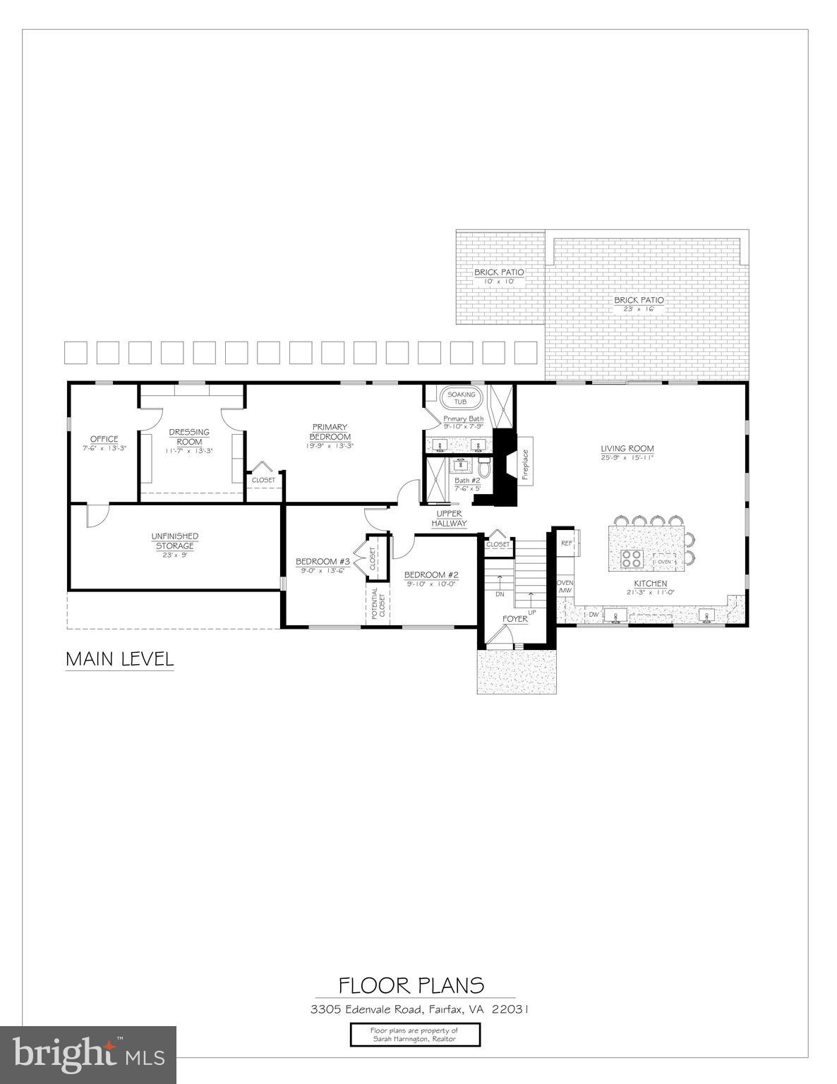 3305 Edenvale Road Fairfax, VA 22031 - Photo 33 of 35 Floor Plan - Main Level
