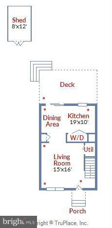 22 Sumac Road Glen Burnie, MD 21060 - Photo 29 of 30 Main Level Floor Plan w/Dimensions
