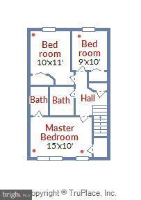 22 Sumac Road Glen Burnie, MD 21060 - Photo 30 of 30 Upper Level Floor Plan w/Dimensions