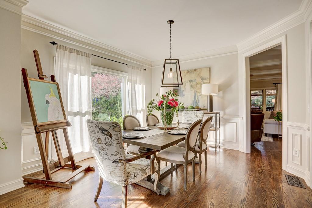 3805 Pennington Road Cumming, GA 30041 - Photo 8 of 63 a view of a dining room with furniture window and wooden floor