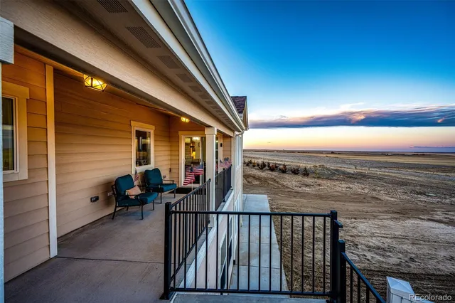 a view of city from balcony