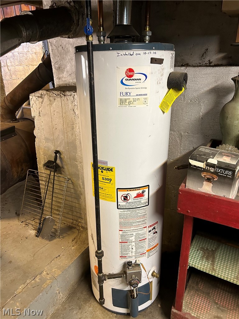 1283 Nesbitt Road Northfield, OH 44067 - Photo 10 of 22 Utility room featuring gas water heater
