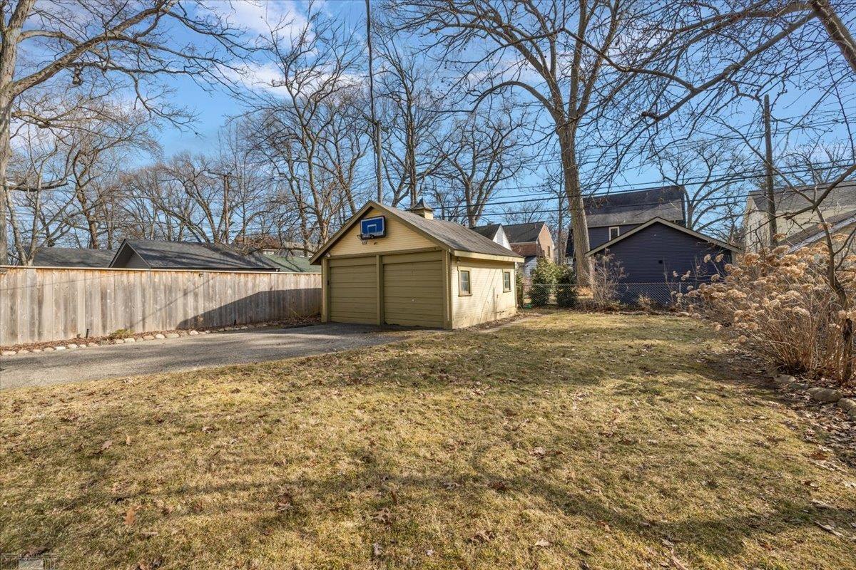 24 Devonshire Road Pleasant Ridge, MI 48069 - Photo 51 of 62 Backyard & 2-Car Garage