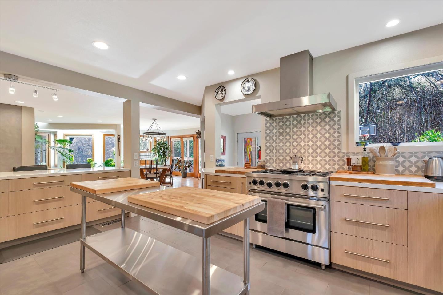 1573 North Rodeo Gulch Road Soquel, CA 95073 - Photo 12 of 40 a kitchen with a stove and cabinets