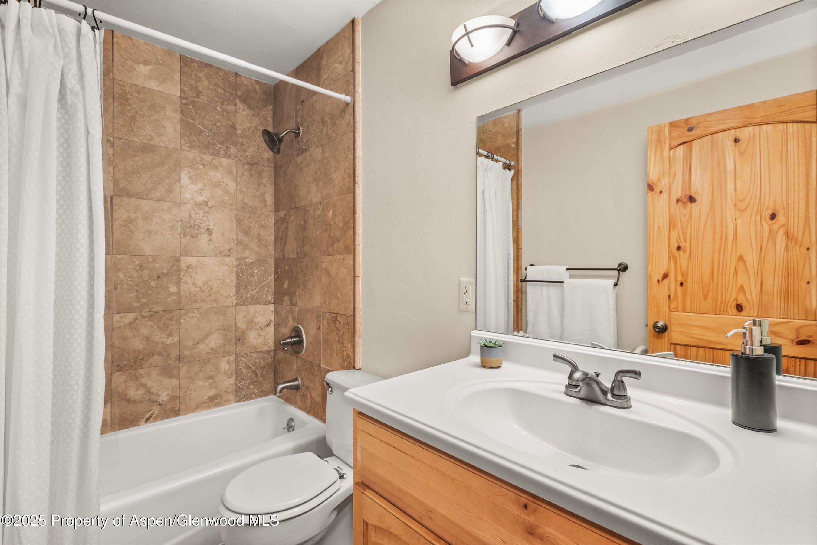 718 Main Street Carbondale, CO 81623 - Photo 14 of 27 a bathroom with a sink a toilet and shower