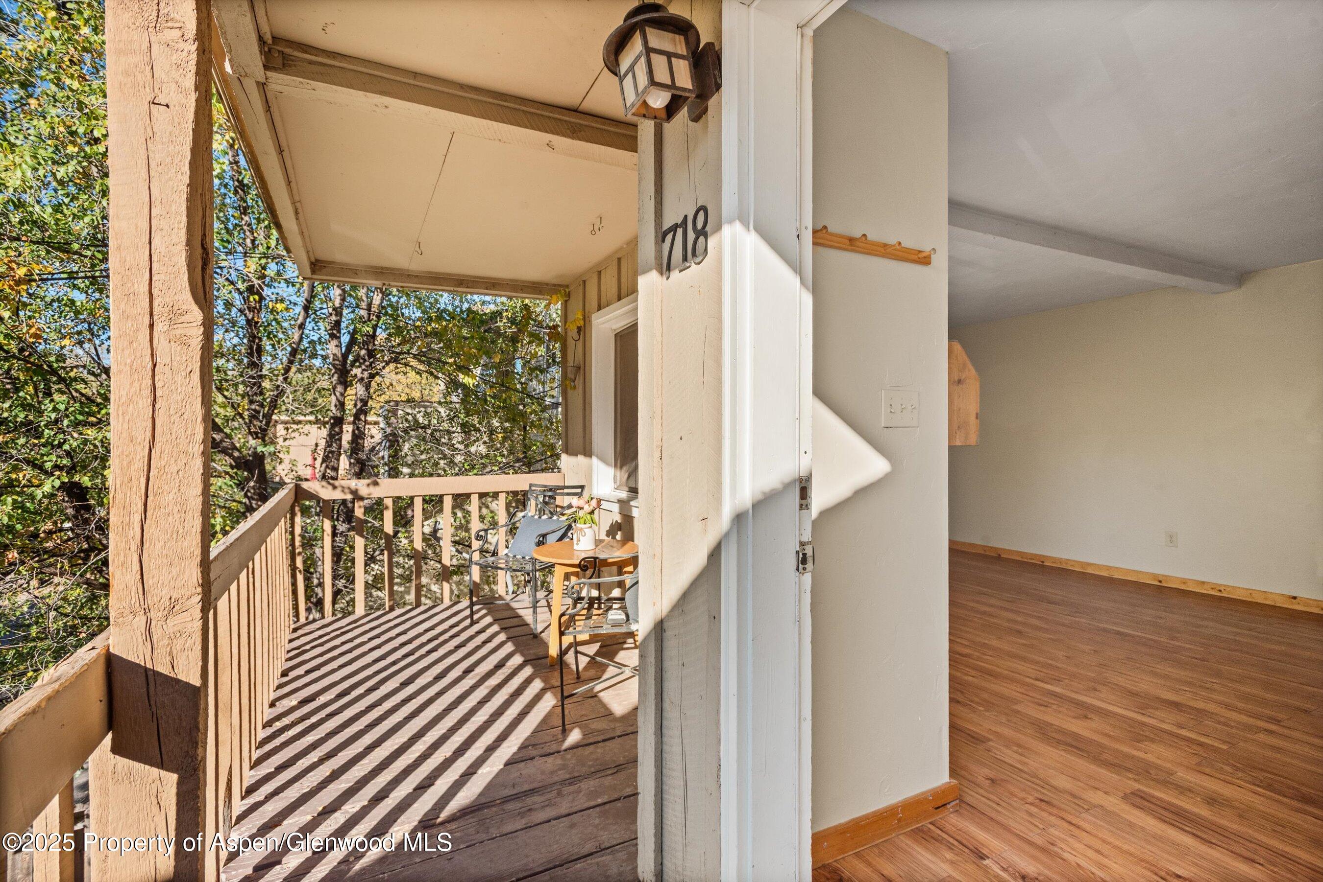 718 Main Street Carbondale, CO 81623 - Photo 19 of 27 a view of balcony with wooden floor