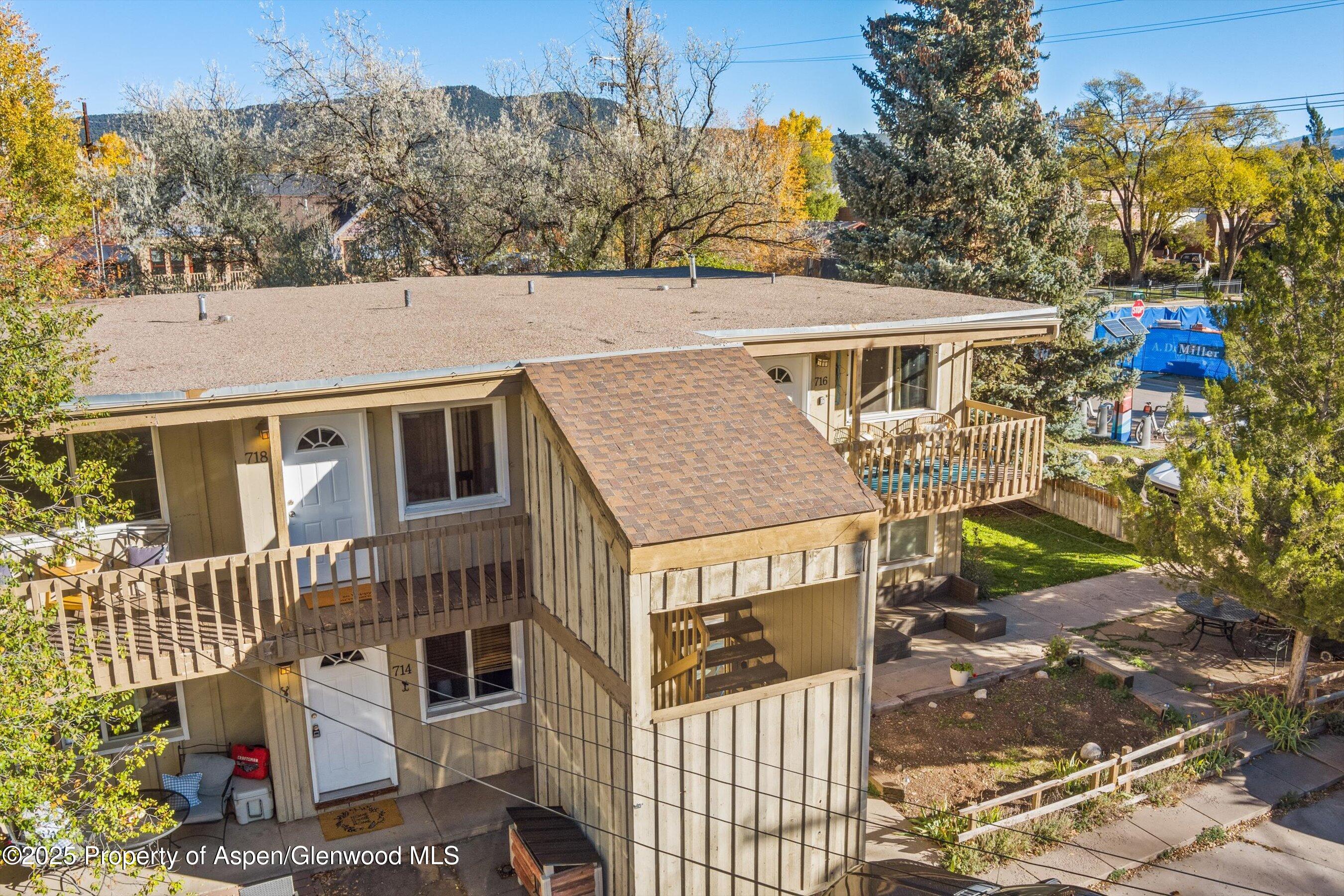 718 Main Street Carbondale, CO 81623 - Photo 21 of 27 a aerial view of a house with a yard