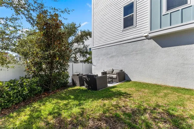 a view of a lake with a city