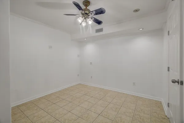 a bathroom with a shower curtain