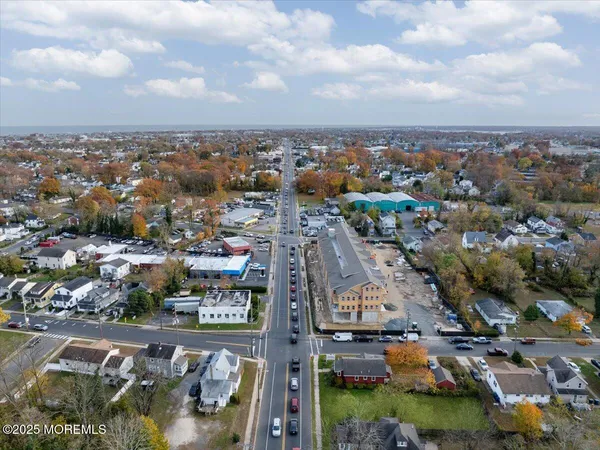 an aerial view of a city with lots of residential buildings