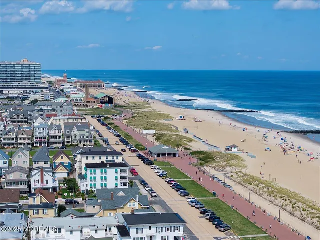 a view of beach and ocean
