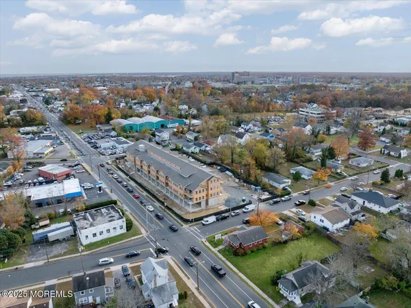 an aerial view of a city