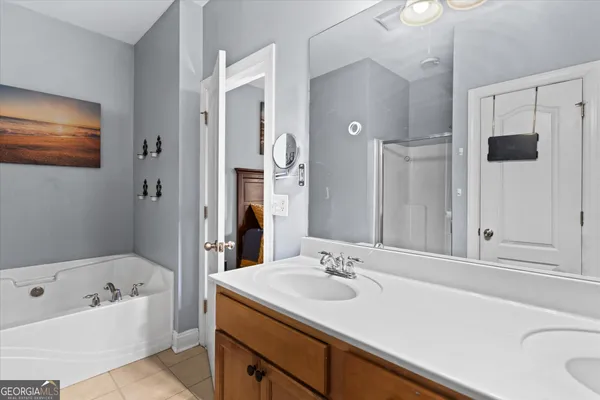 a view of a livingroom with furniture and a window