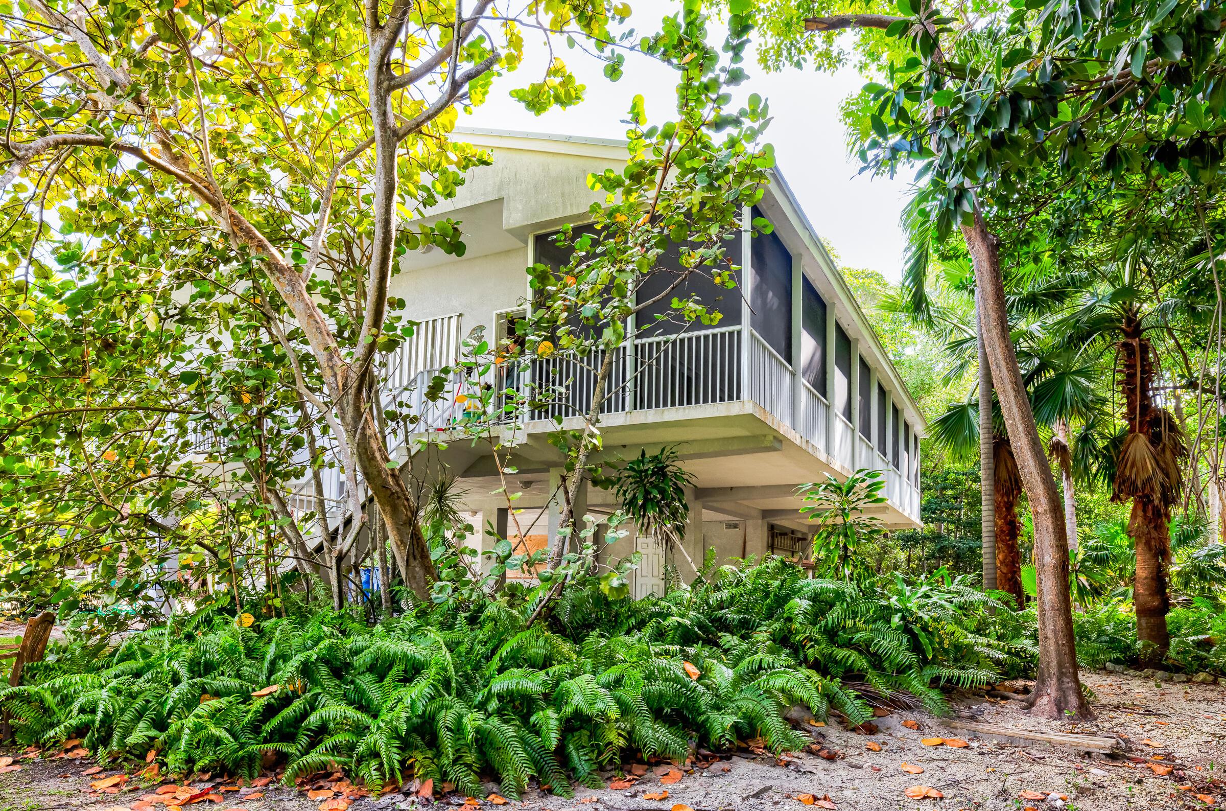 132 Galleon Road Islamorada, FL 33036 - Photo 6 of 38 a view of a garden from a patio