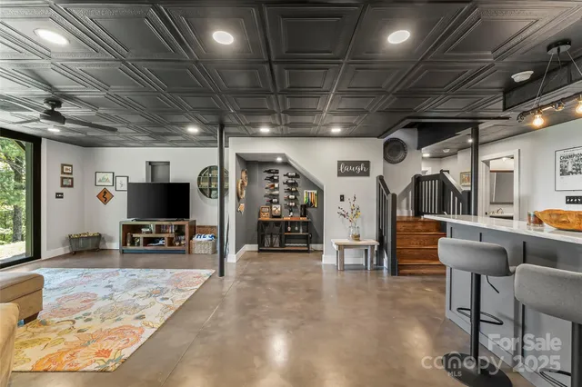 a room with gym equipment