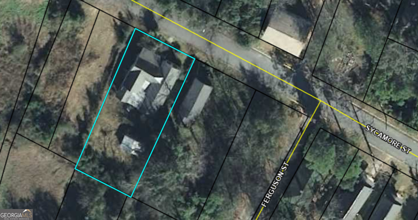 a bird view of a house