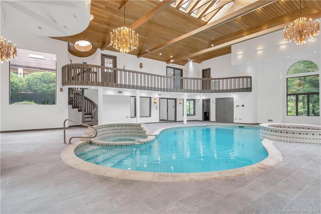 Beautiful heated indoor pool.