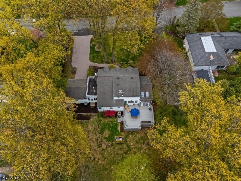 8 Lessing Road West Orange, NJ 07052 - Photo 38 of 40 an aerial view of a house with a yard and fountain
