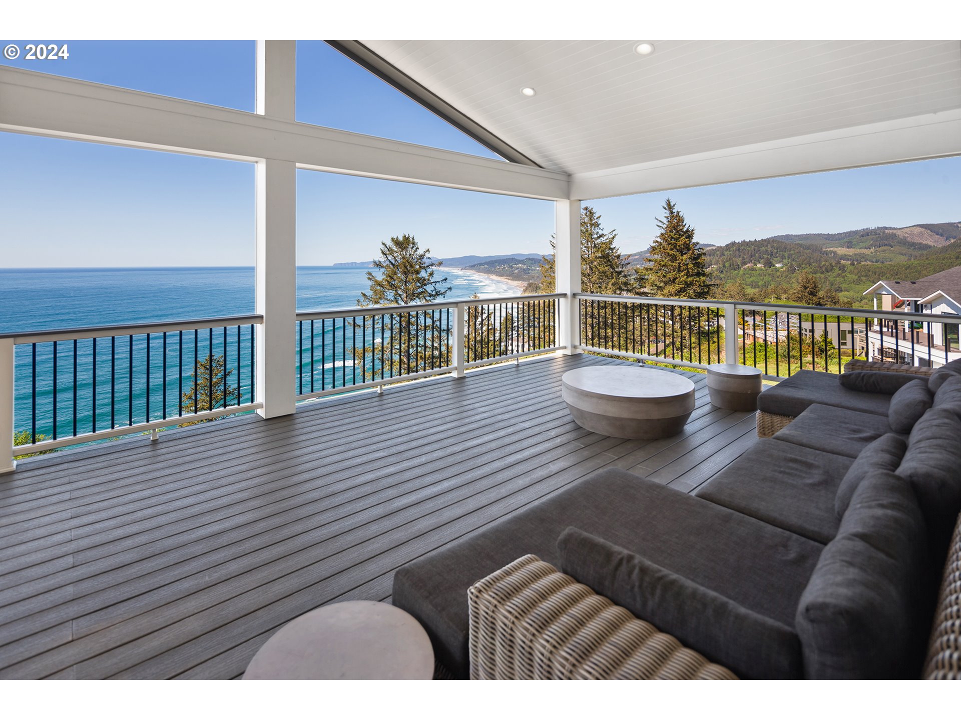 54150 South Beach Road Neskowin, OR 97149 - Photo 15 of 48 a view of a living room and a wooden floor