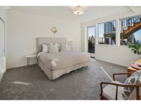 a room with furniture and window