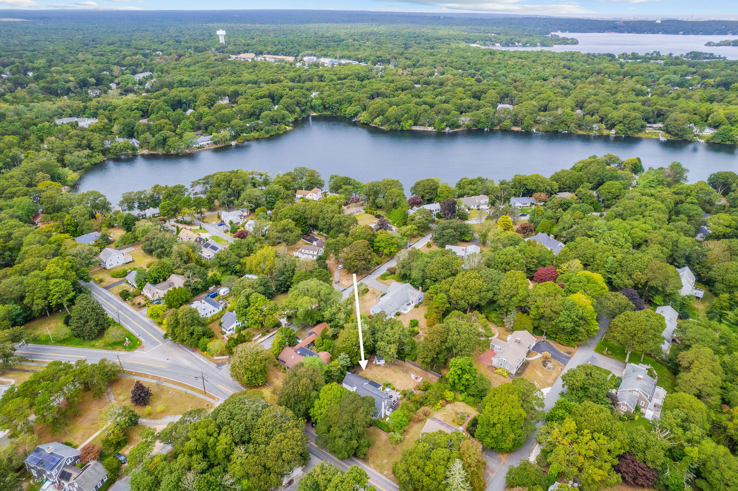 442 Pine Street Centerville, MA 02632 - Photo 31 of 43 an aerial view of a houses with a yard