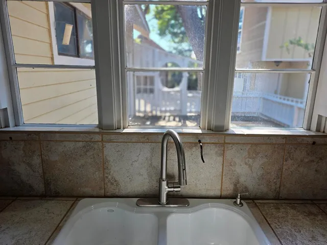 a view of a sink
