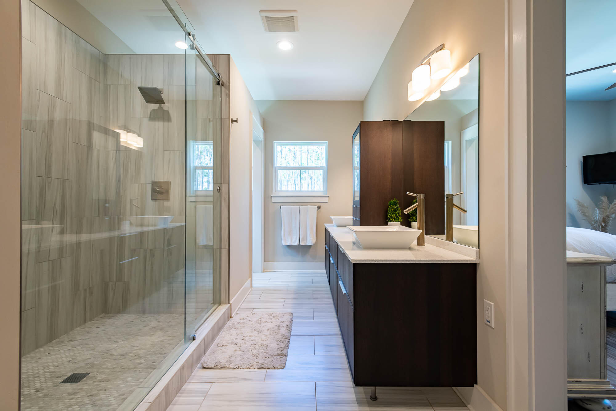 770 North Church Street Santa Rosa Beach, FL 32459 - Photo 44 of 85 a bathroom with a sink and a mirror