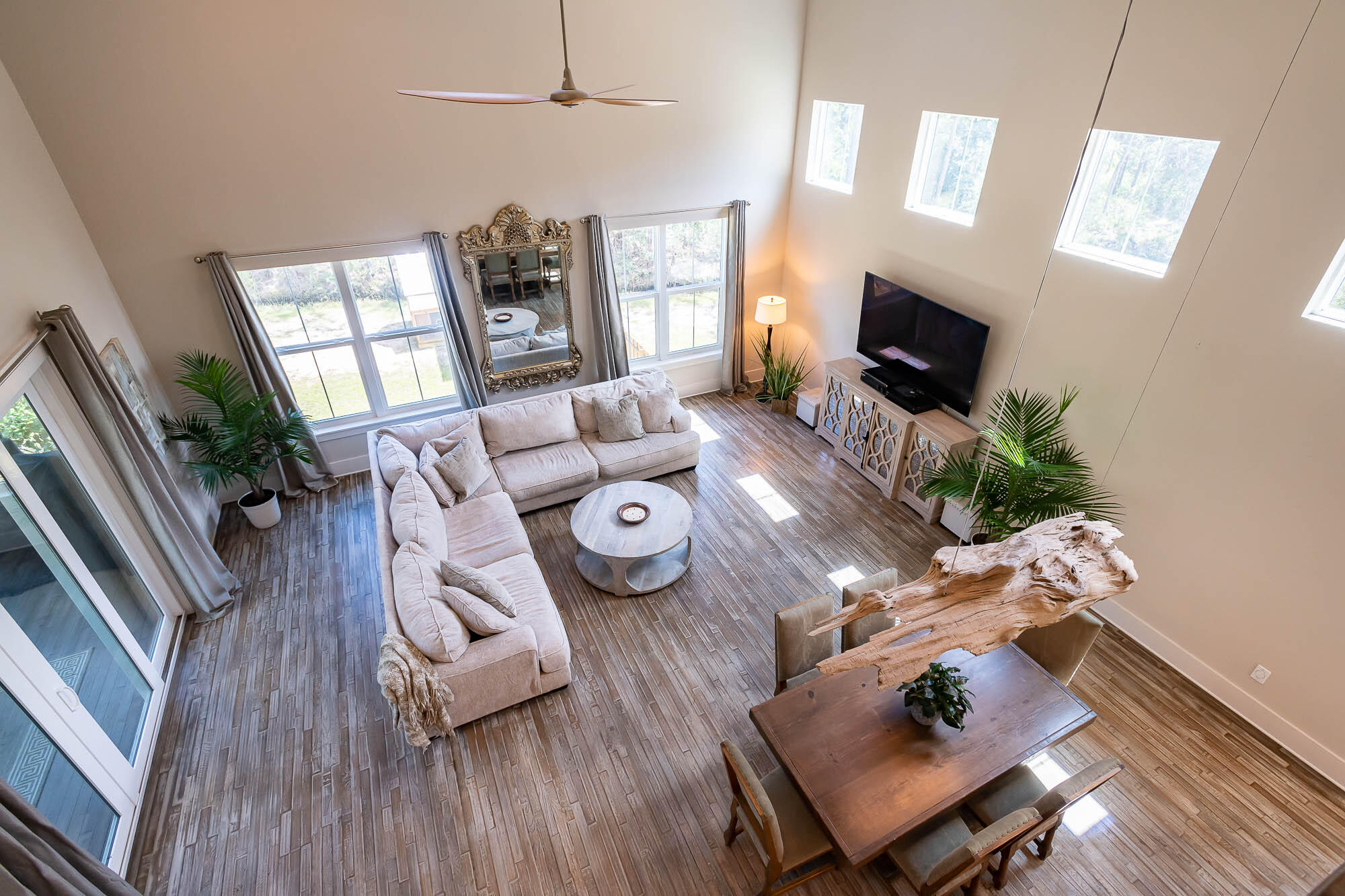 770 North Church Street Santa Rosa Beach, FL 32459 - Photo 54 of 85 a living room with furniture and a flat screen tv