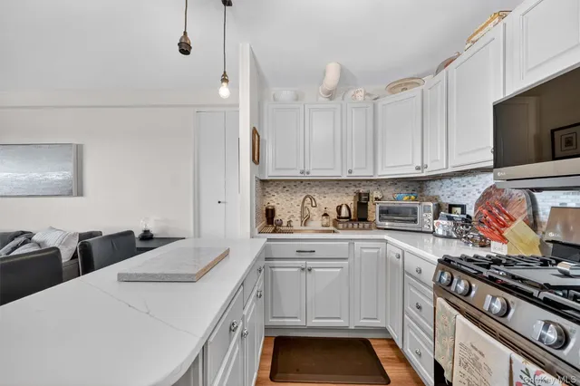 a view of a building with a street