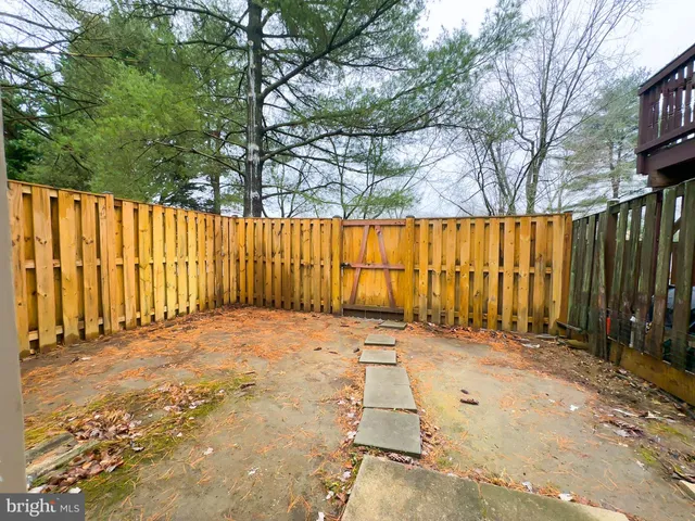a view of wooden fence