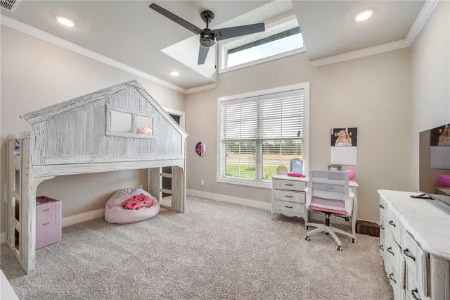 a bathroom with a granite countertop sink a toilet and a mirror