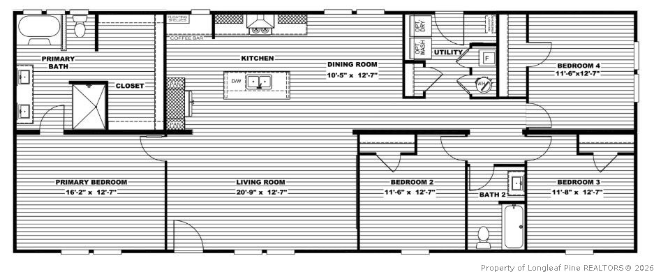 3001 7th Street Road Lumberton, NC 28358 - Photo 2 of 2 Floorplan stock photo