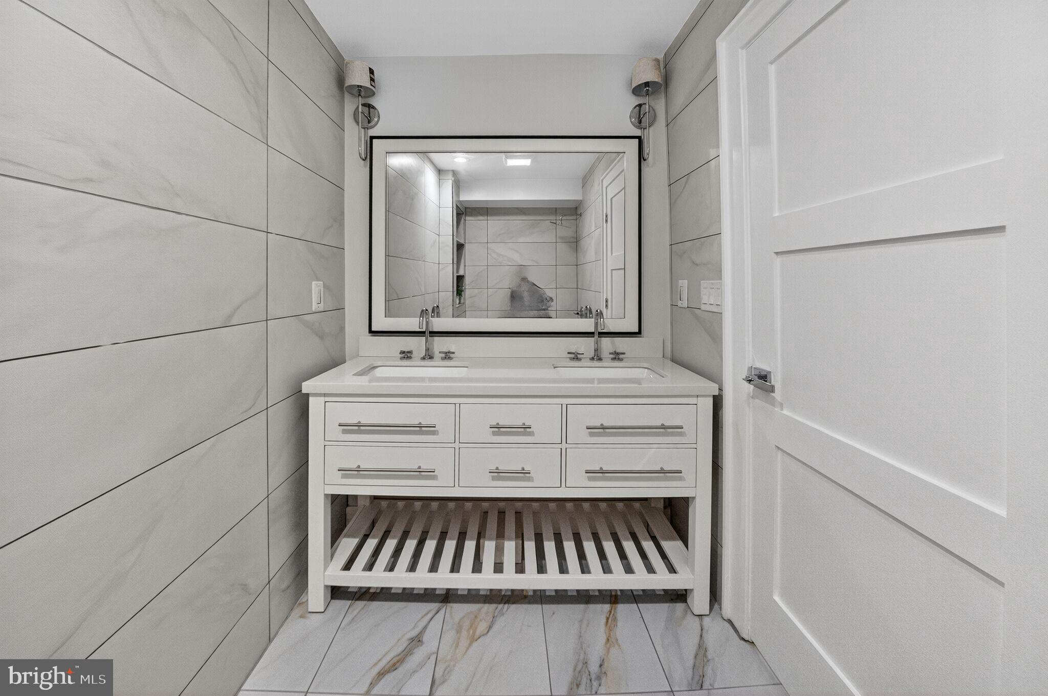 2017 Fulton Place Northeast Washington, DC 20018 - Photo 45 of 52 Lower level Bath 1