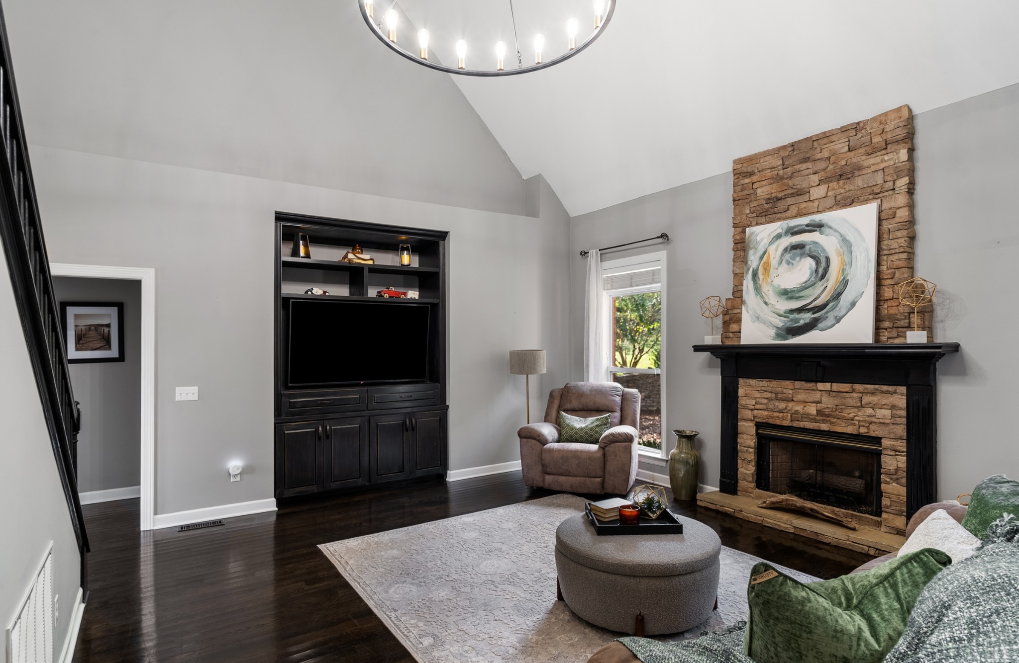 3029 Viewpointe Way Columbia, TN 38401 - Photo 6 of 29 a living room with furniture and a fireplace