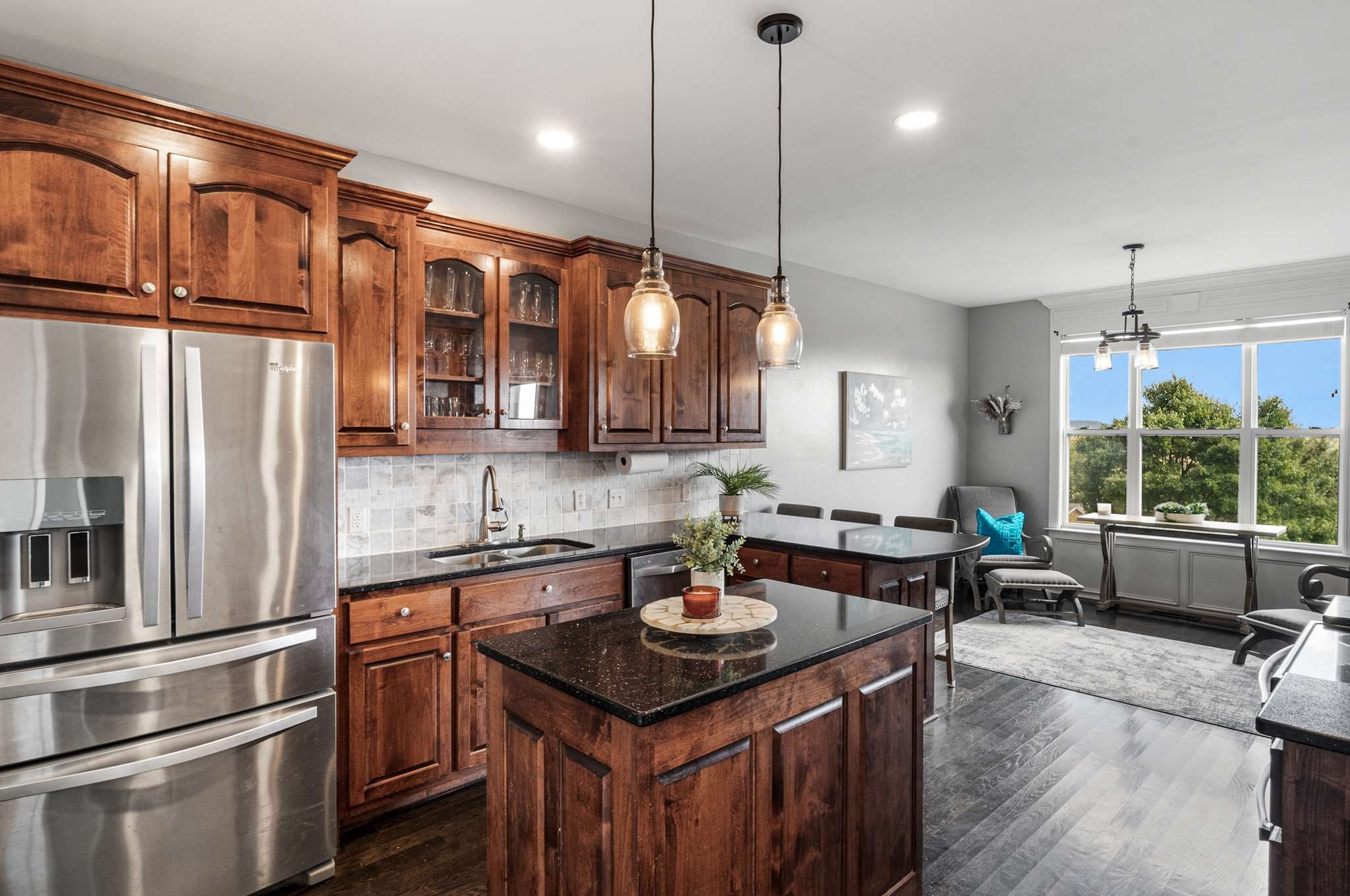 3029 Viewpointe Way Columbia, TN 38401 - Photo 10 of 29 a kitchen with stainless steel appliances granite countertop a sink a stove and a refrigerator