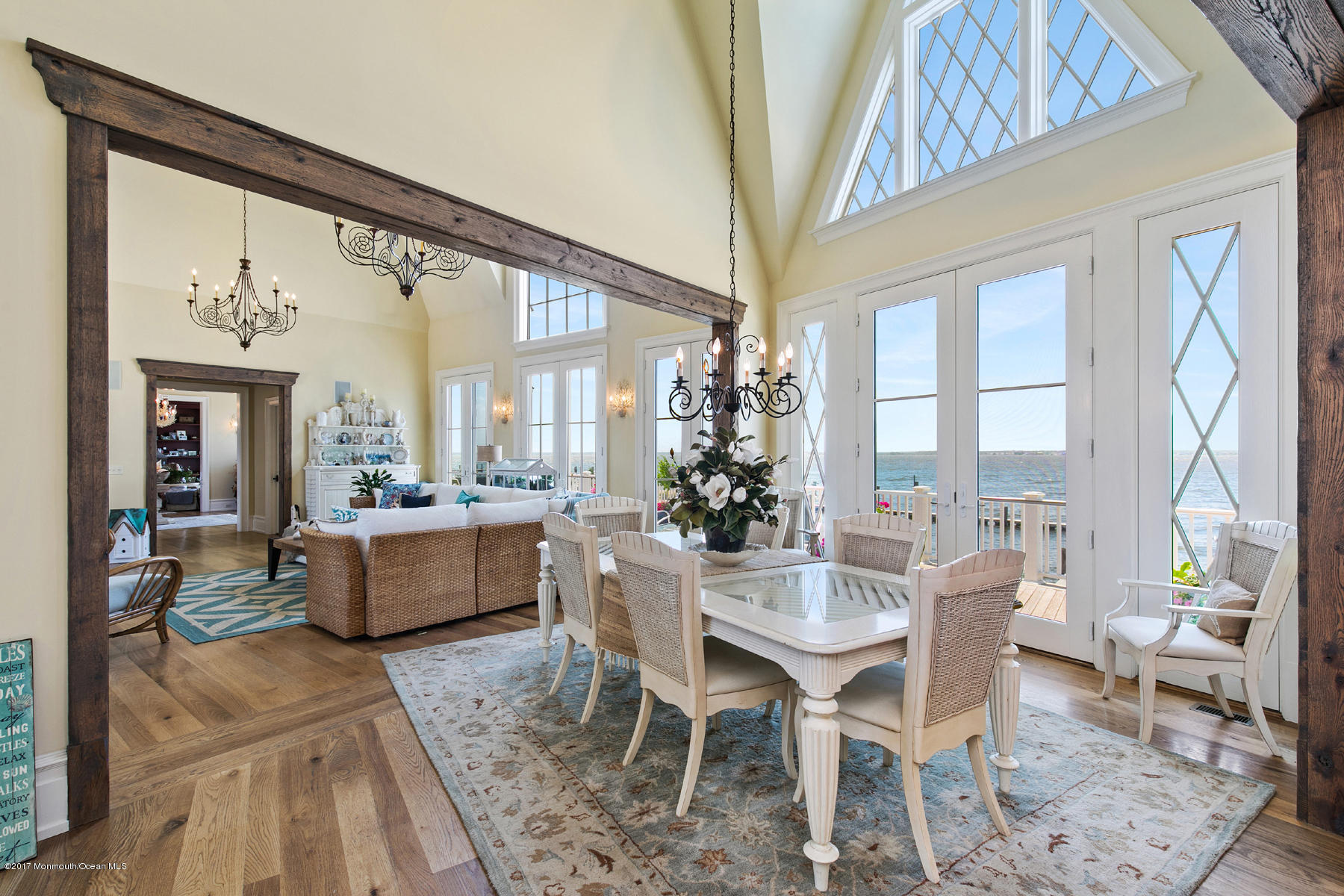 459 Normandy Drive Normandy Beach, NJ 08738 - Photo 11 of 38 a view of a dining room with furniture window and wooden floor