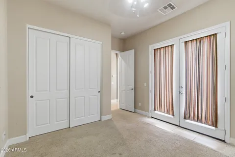 an empty room with window