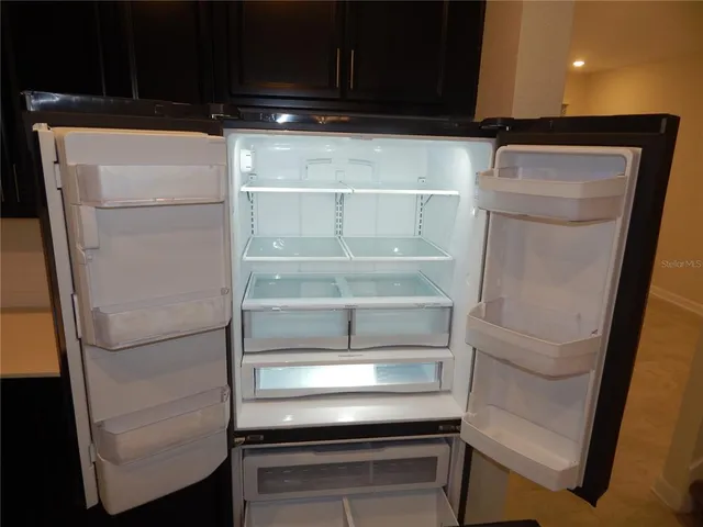 a close view of closet