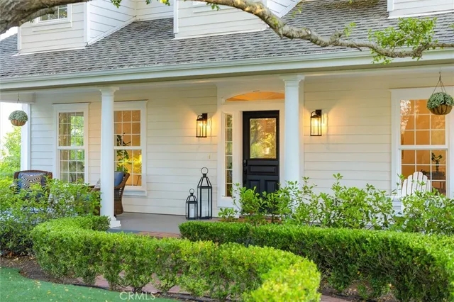 a view of a house with a street