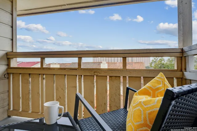 a view of a back yard from a window