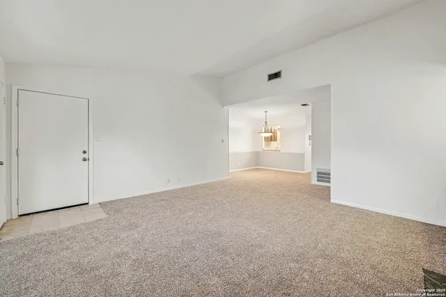 a view of an empty room