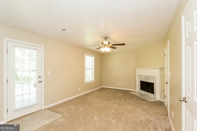 a view of livingroom and window