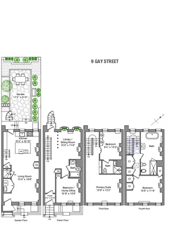 $7,775,000 | 9 Gay Street | West Village