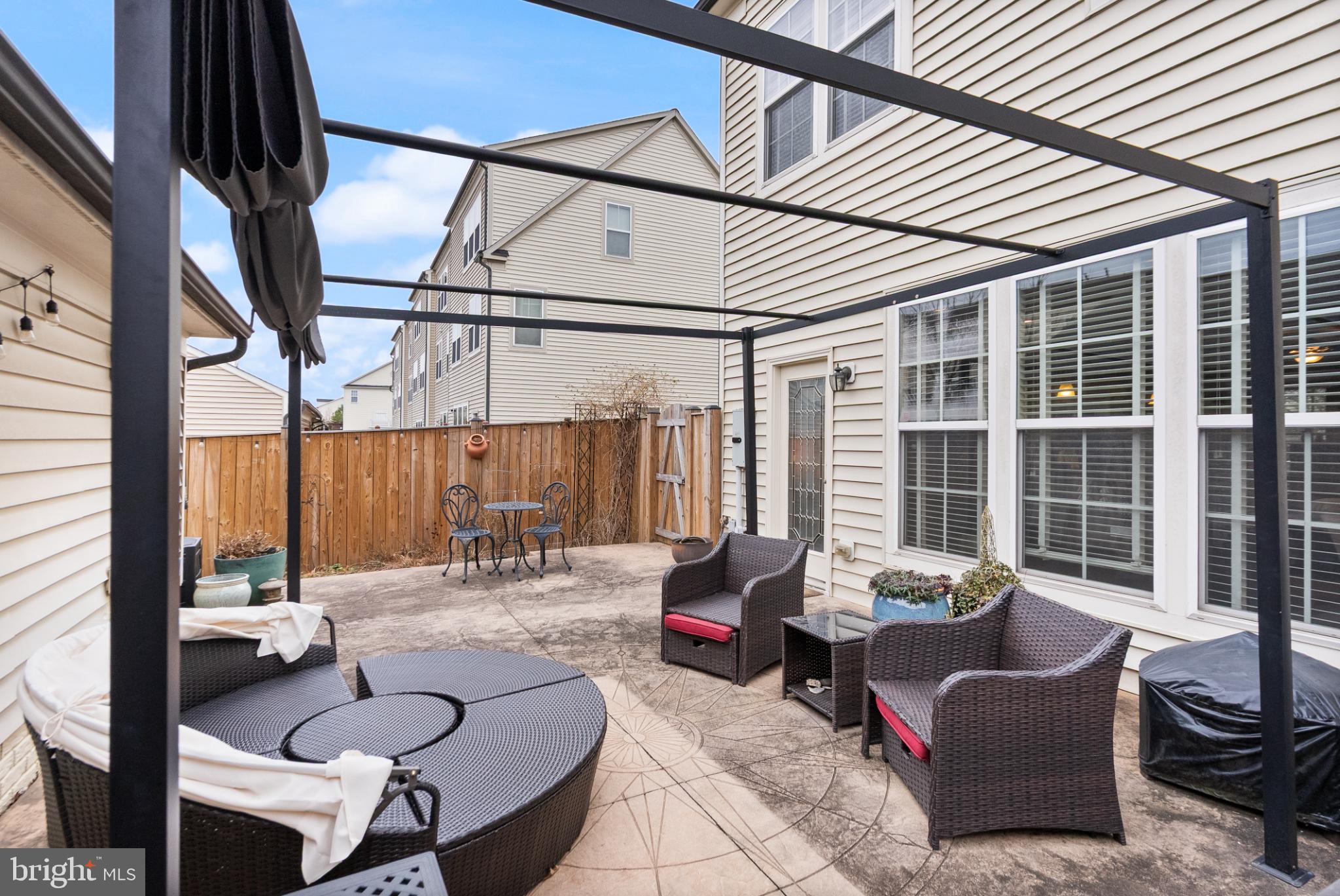 11968 Benton Lake Road Bristow, VA 20136 - Photo 42 of 52 30x16 stamped concrete patio & starburst design!