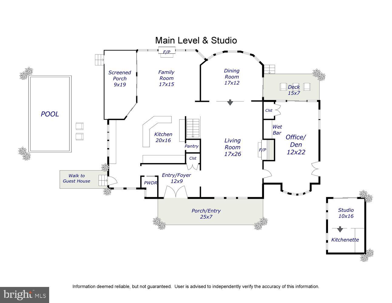 28692 Edgemere Road Easton, MD 21601 - Photo 77 of 80 Main house 1st floor plan & garden shed/office