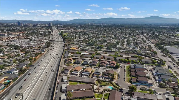 an aerial view of a city