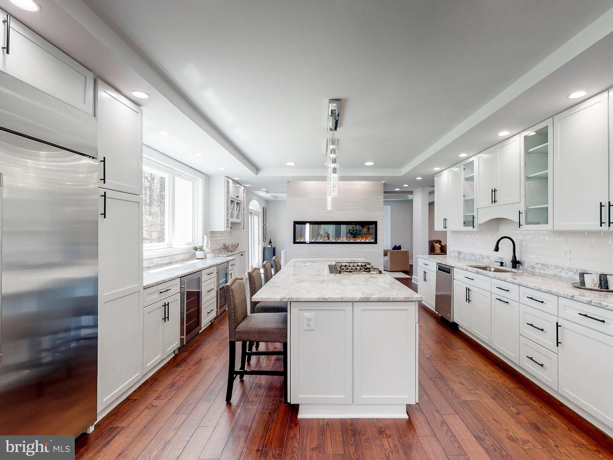 1637 Cold Bottom Road Sparks Glencoe, MD 21152 - Photo 32 of 117 Kitchen with view of electric fireplace
