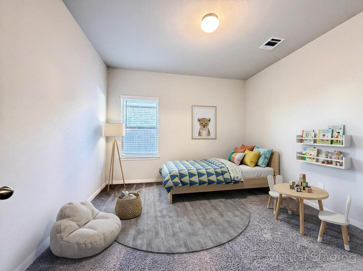 18104 Emu Lane Manor, TX 78653 - Photo 34 of 39 a bedroom with furniture and a wooden floor