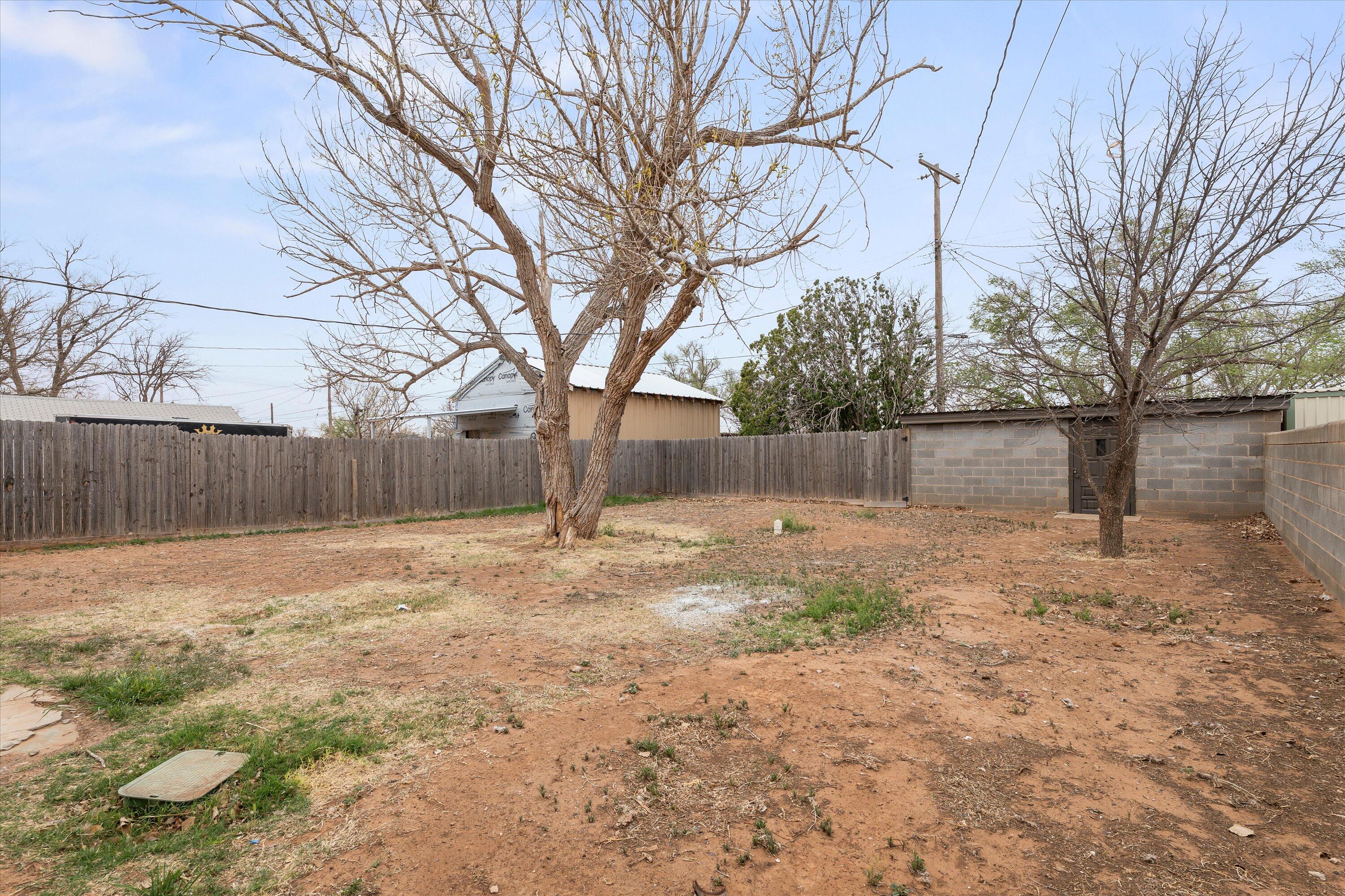 204 Ave L Levelland, TX 79336 - Photo 25 of 27 a backyard of a house