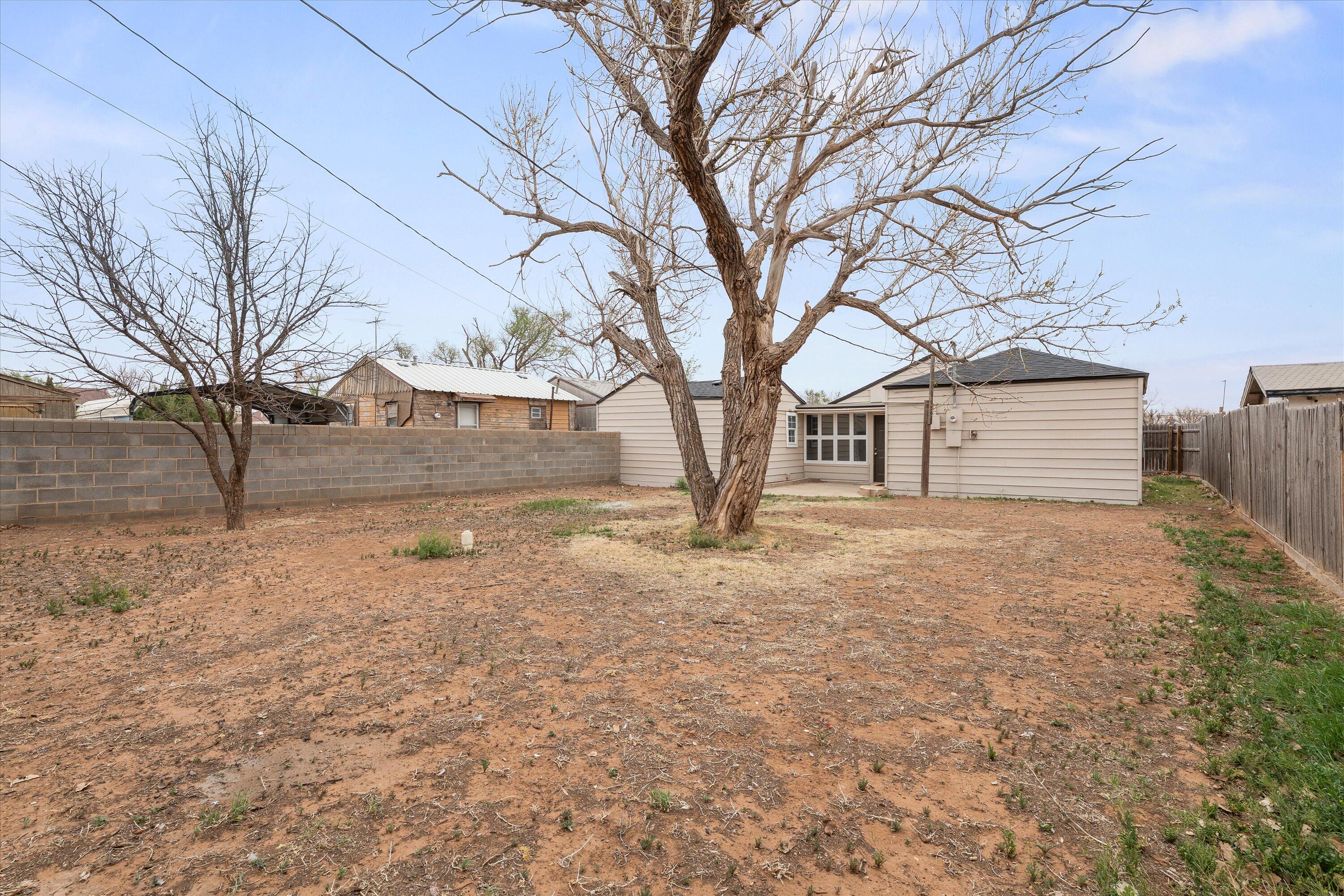 204 Ave L Levelland, TX 79336 - Photo 26 of 27 a view of a yard with a tree